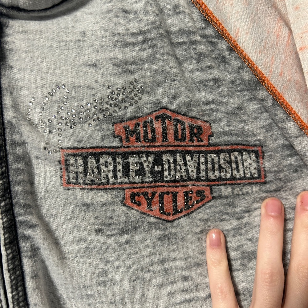 Distressed Style Harley Davidson Jacket
